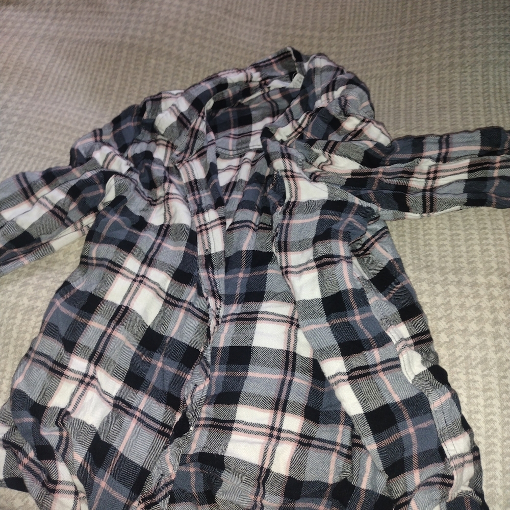 Plaid Button-Up Shirt